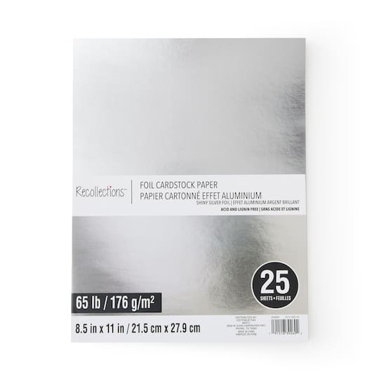 8.5" x 11" Foil Cardstock Paper by Recollections, 25 Sheets, Color: Holographic | Michaels 8.5" x 11" Foil Cardstock Paper by Recollections, 25 Sheets, Color: Holographic | Michaels